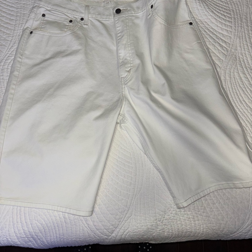 Levi's Men's Crisp White Jean Shorts